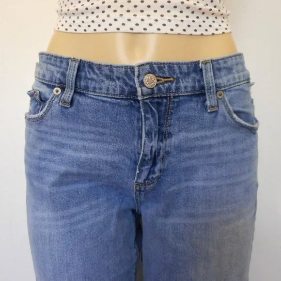🌸SOLD🌸 LUCKY BRAND Jeans Size 14 Sweet Crop Denim - Picture 3 of 12